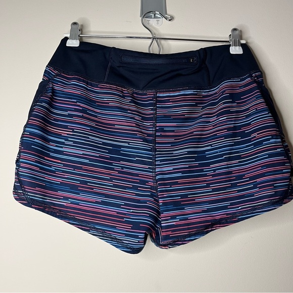 ATHLETA Multicolor Space Dye Stripe Atheleisure Lined Pockets Shorts - Picture 4 of 7